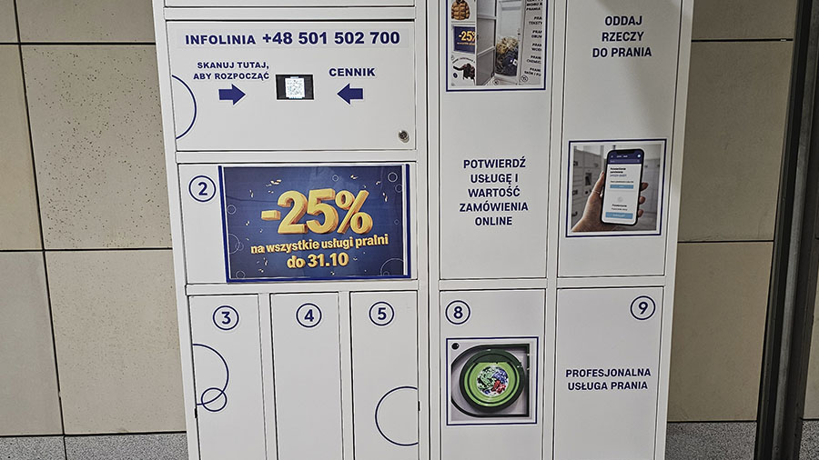 –25% na wszystkie usługi pralni z okazji otwarcia nowego punktu CZYSTOMAT w Auchan Supermarket!